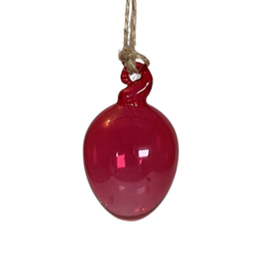 HANGING EGG SHEERE BRIGHT PINK SMALL