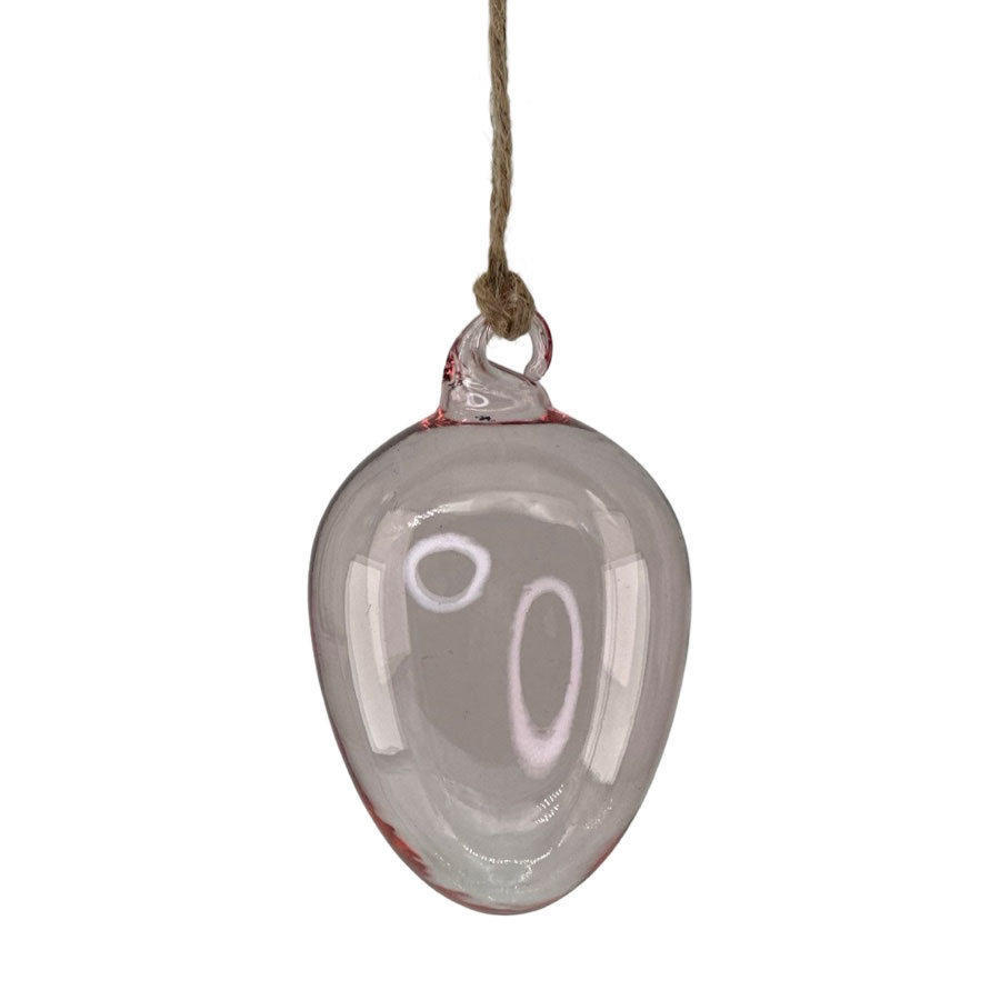 HANGING EGG SHEERE LIGHT PINK S