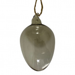 HANGING EGG SHEERE LIGHT GREY LARGE HANGING EGG SHEERE LIGHT GREY LARGE