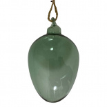 HANGING EGG SHEERE SMOKE GREEN LARGE HANGING EGG SHEERE SMOKE GREEN LARGE
