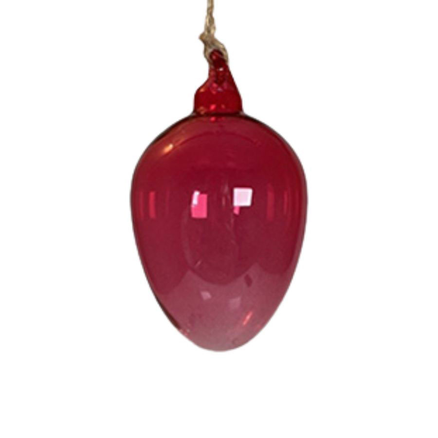 HANGING EGG SHEERE BRIGHT PINK LARGE