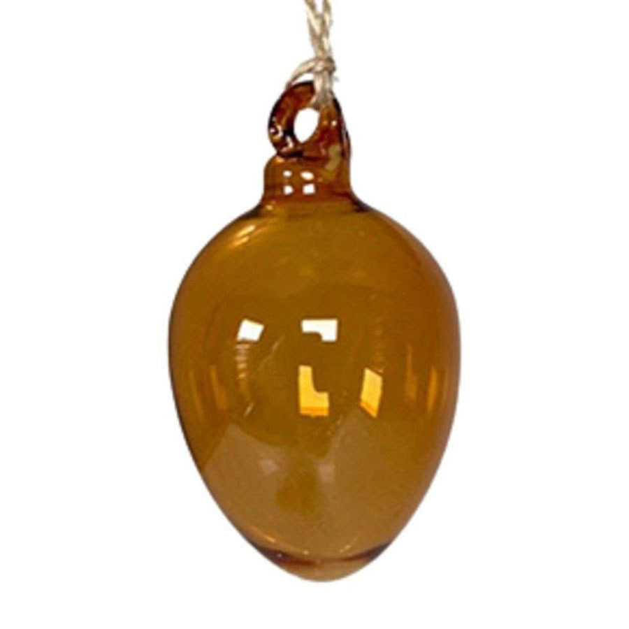 HANGING EGG SHEERE DARK OCRA LARGE