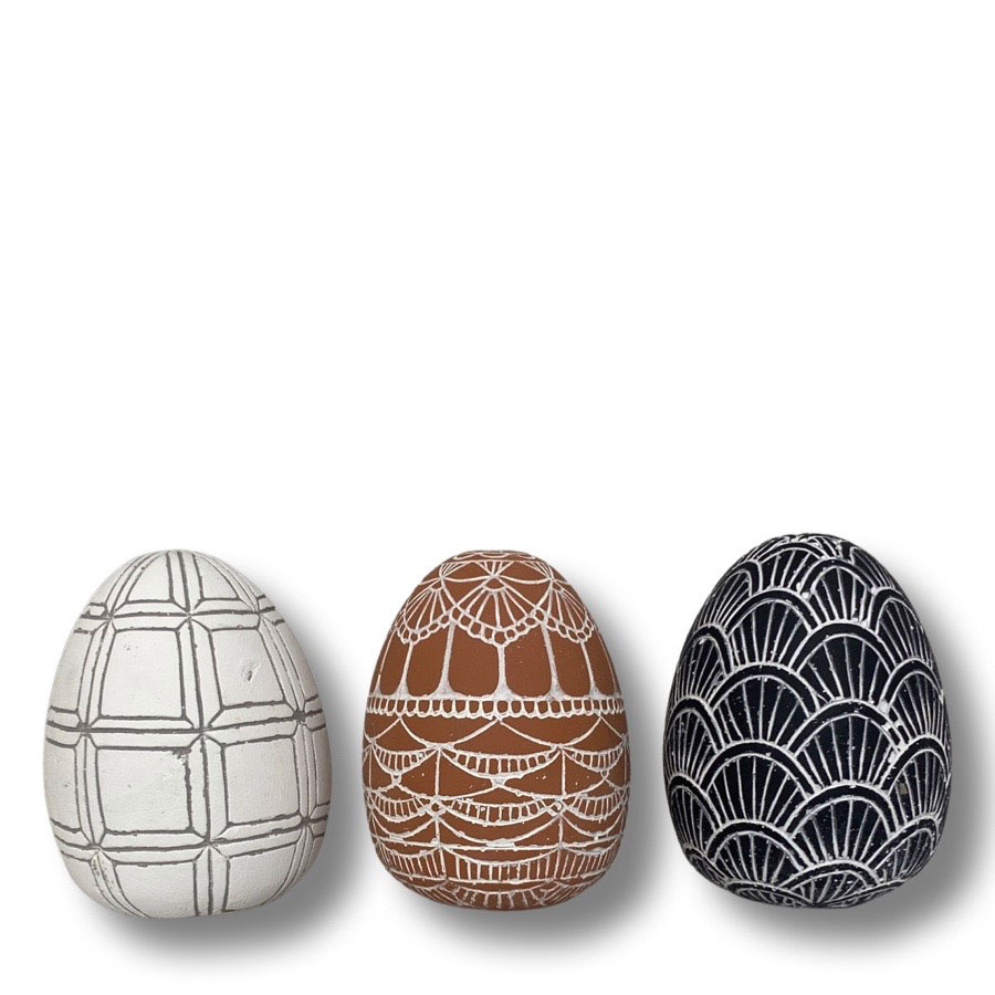 EGGY LARGE 3 IN A BOX DECORATION