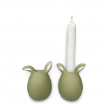 CANDLE HOLDER RABBIT GREEN 2 ass. CANDLE HOLDER RABBIT GREEN 2 ass.