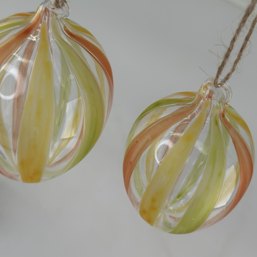 HANGING EGG SHEERE PAINTED L