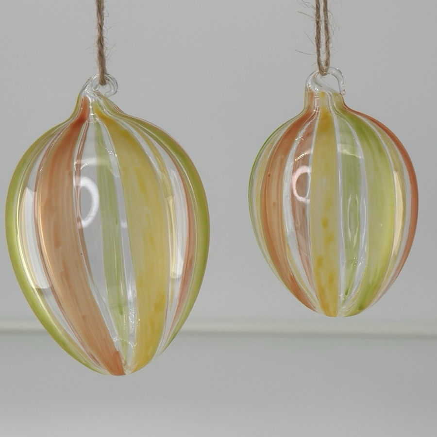 HANGING EGG SHEERE PAINTED L