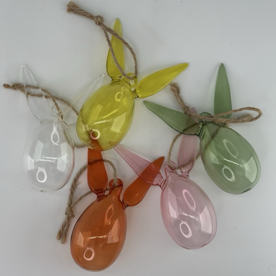 HANGING BUNNY EGGS 5ass SHEERE S