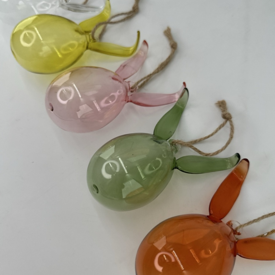 HANGING BUNNY EGGS 5ass SHEERE L