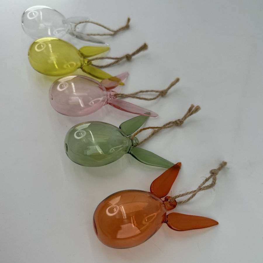 HANGING BUNNY EGGS 5ass SHEERE L