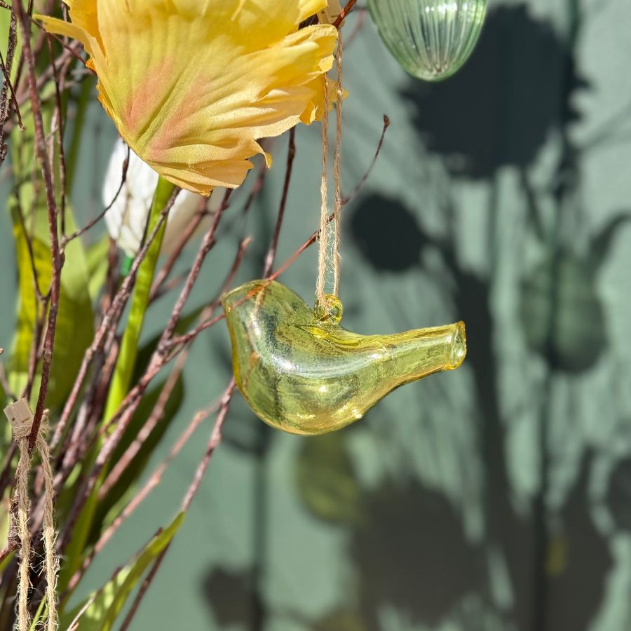 HANGING SHEERE BIRDS 4ass