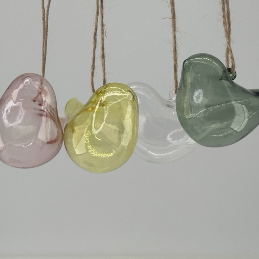 HANGING SHEERE BIRDS 4ass