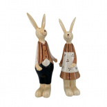 DECORATION DRESSED RABBIT BROWN 2ass DECORATION DRESSED RABBIT BROWN 2ass