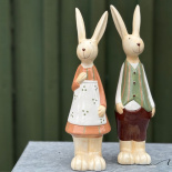 DECORATION DRESSED BUNNY GREEN 2ass DECORATION DRESSED BUNNY GREEN 2ass