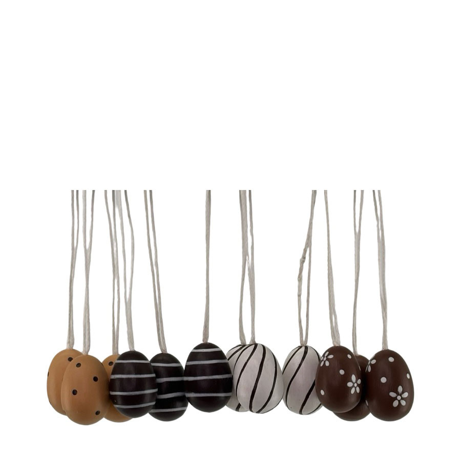 HANGING EGGS MINI NATURAL set in box