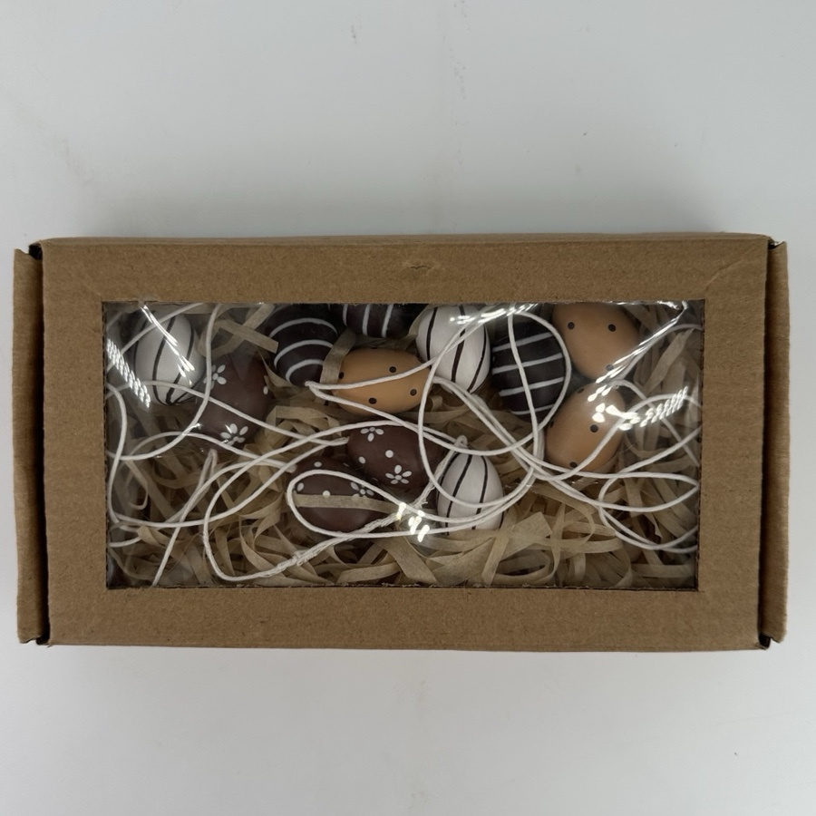 HANGING EGGS MINI NATURAL set in box