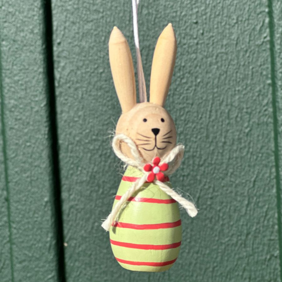 HANGING RABBITS COLORFULL set in box