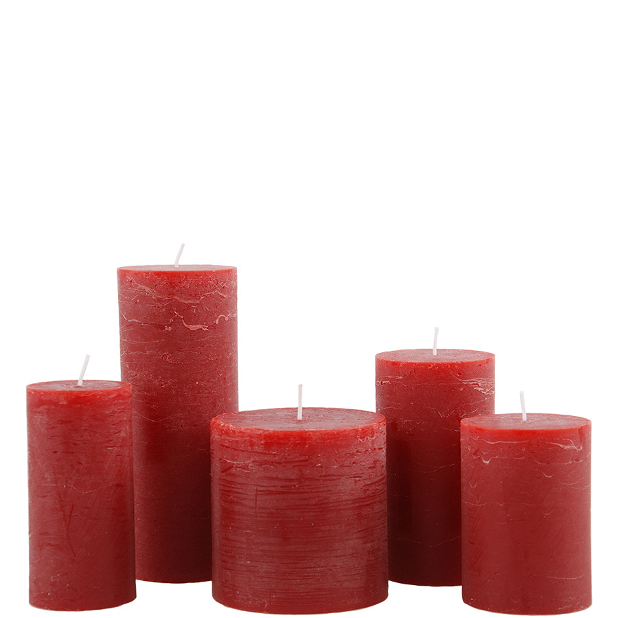 CANDLE 6X12CM RED 46HR