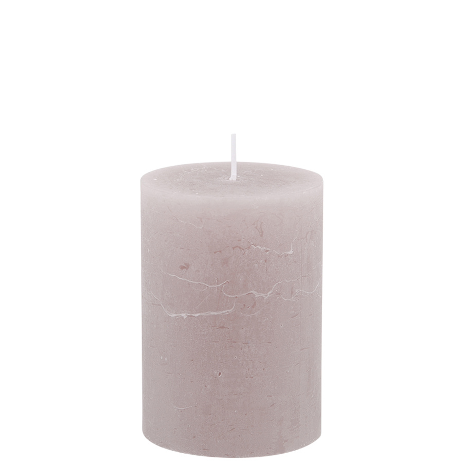 CANDLE 7X10CM TAUPE 40HR