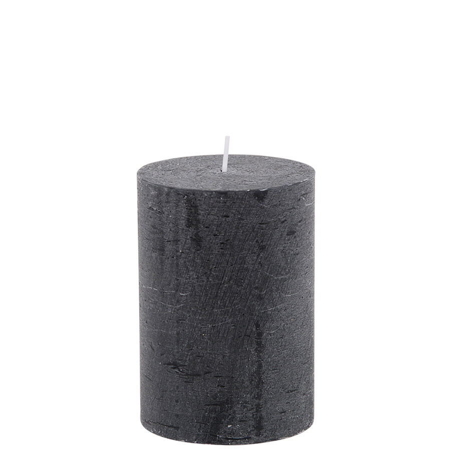 CANDLE 7X10CM BLACK 40HR