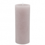 CANDLE 7X18CM TAUPE 84HR