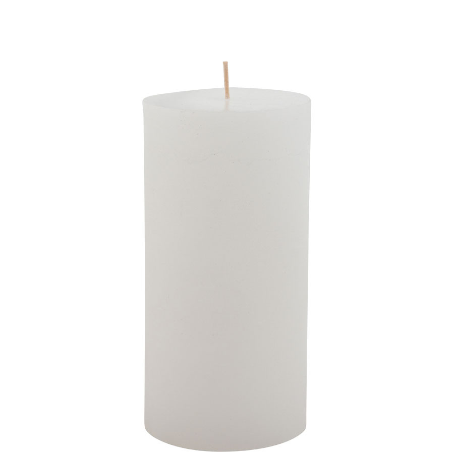 CANDLE 10X20CM WHITE 84HR