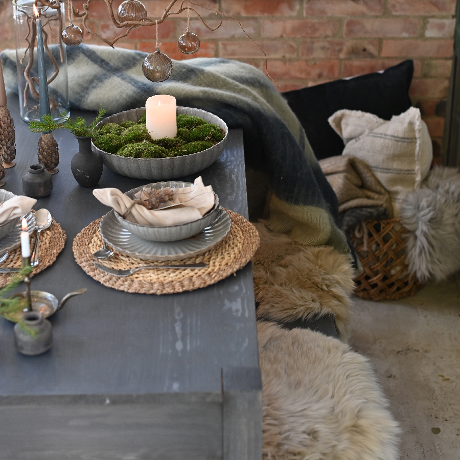 SEAT CUSHION SHEEPSKIN GREY