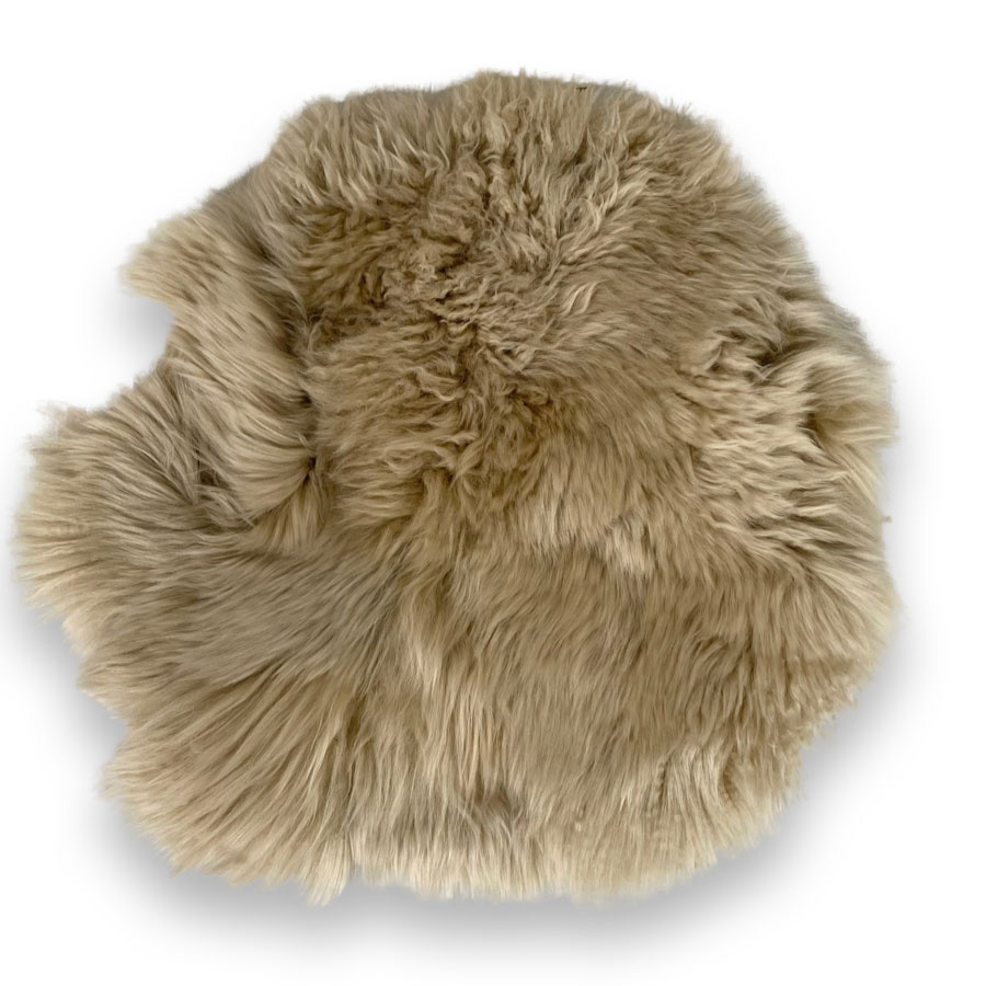 SEAT CUSHION SHEEPSKIN WHITE PEPPER