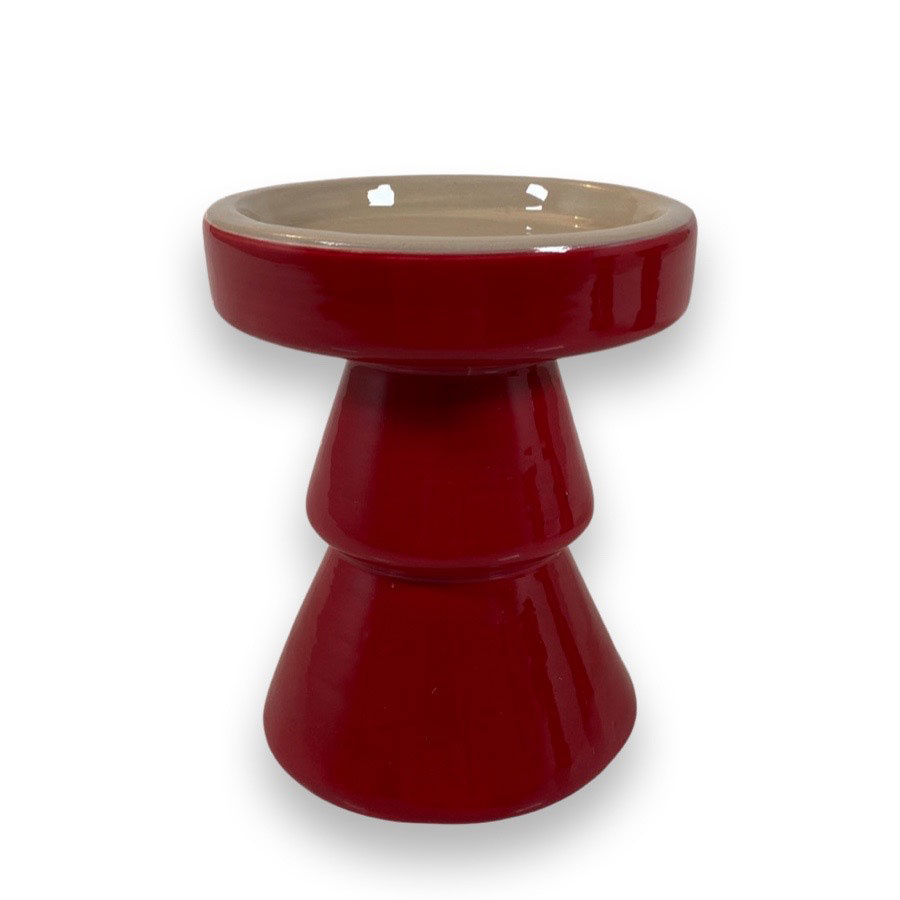 CANDLE HOLDER PILAR RED