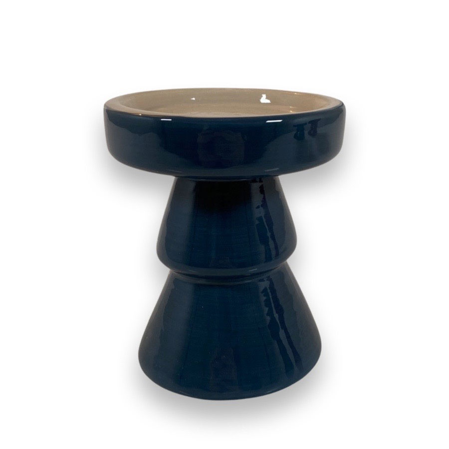CANDLE HOLDER PILAR BLUE