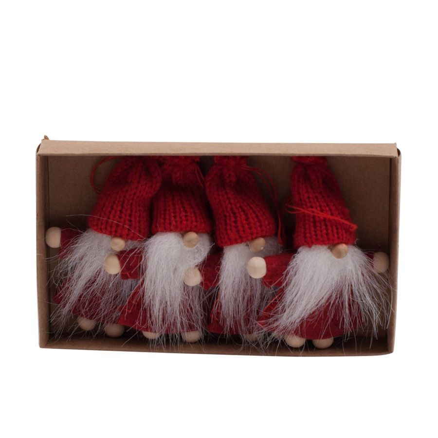 HANGING DECORATION TOMTE 4/SET RED