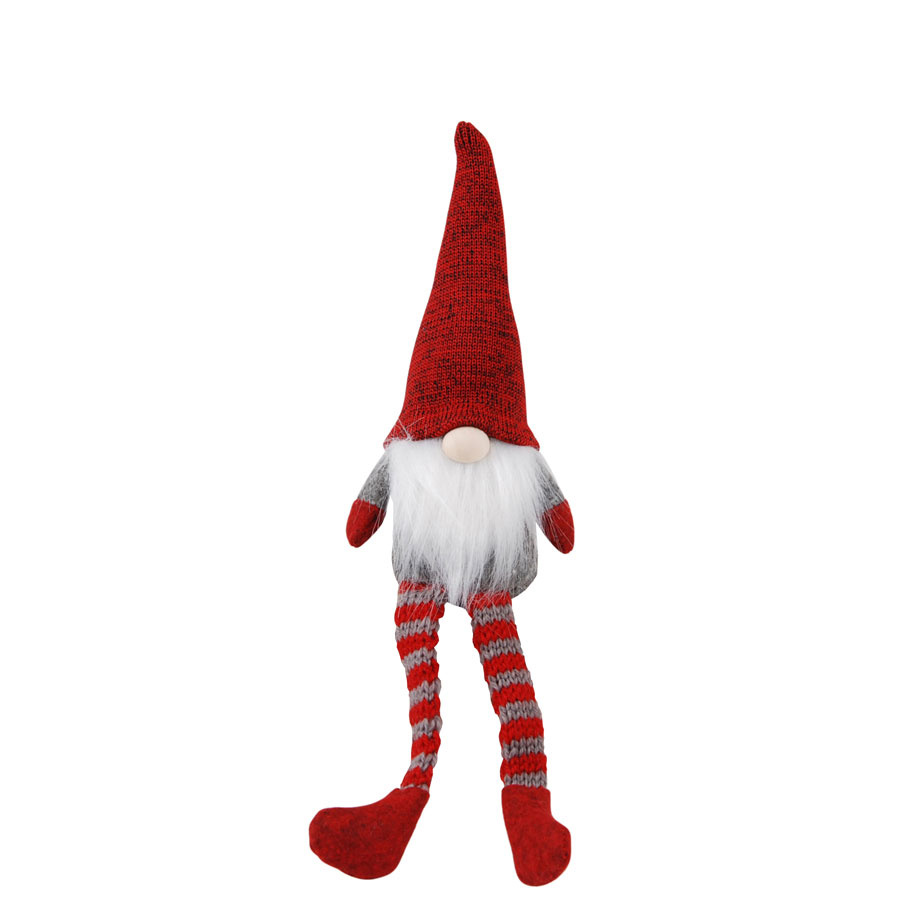 DECORATION SANTA STRIPE LEGS SMALL