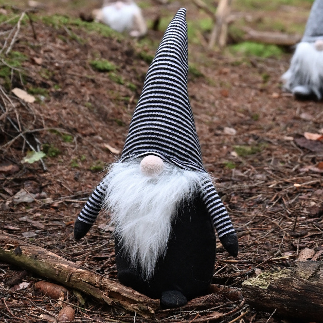 DECORATION SANTA BLACK STRIPES