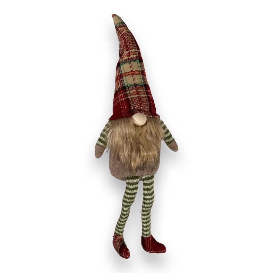DECORATION SANTA STRIPE LEGS LARGE