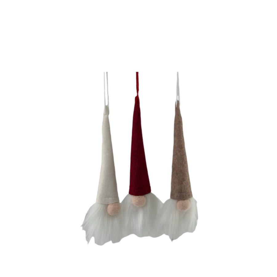 HANGING SANTAS WHITE BEARD 3ass
