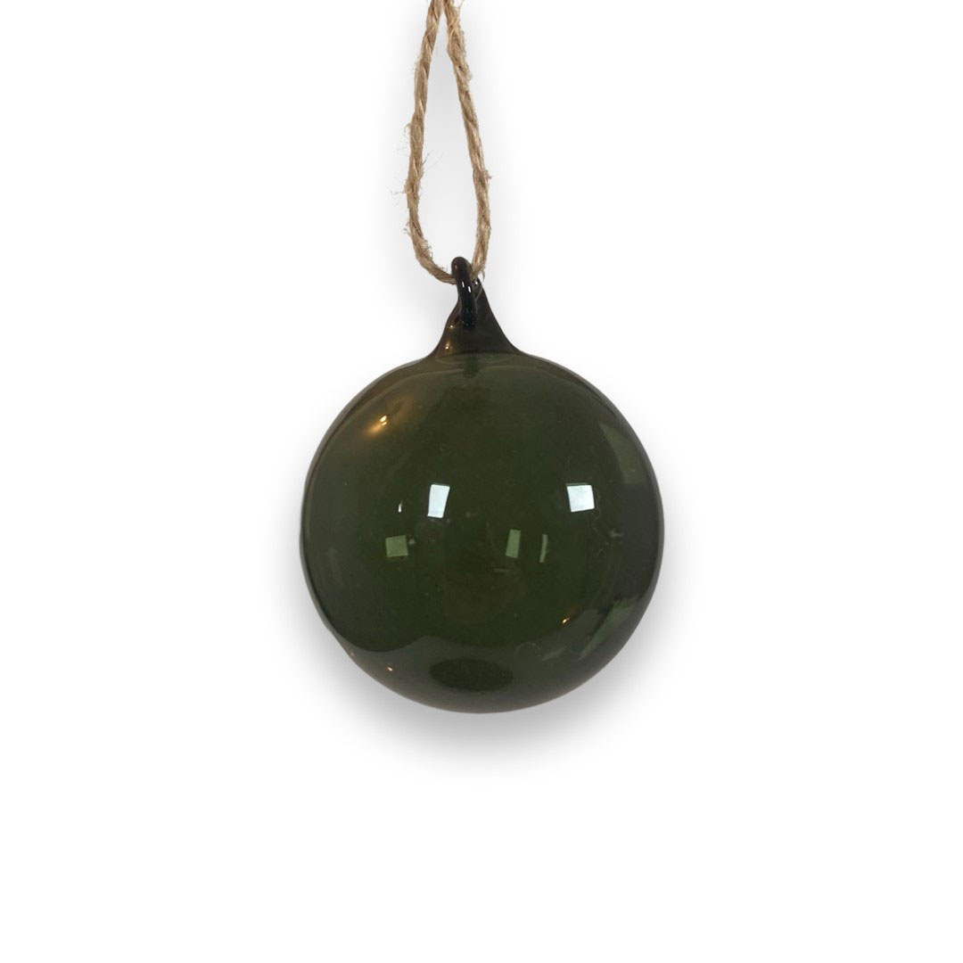 ORNAMENT SHEERE GREEN SMALL VELVET