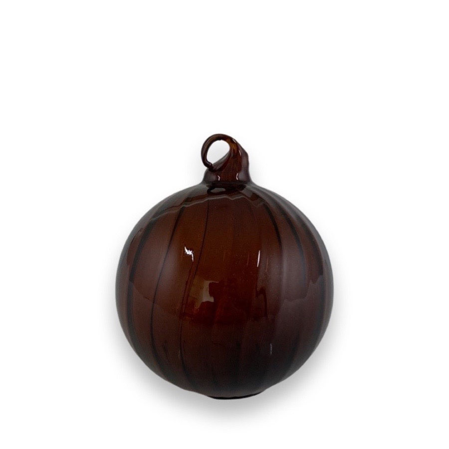 ORNAMENT SHEERE SWIRL BROWN MINI