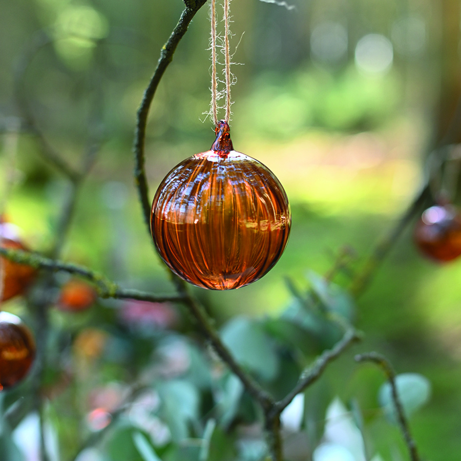 ORNAMENT SHEERE SWIRL OCRA SMALL
