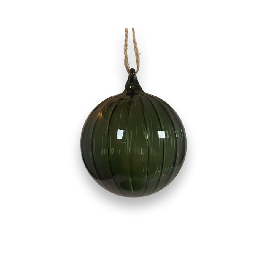 ORNAMENT SHEERE SWIRL MOSS SMALL VELVET