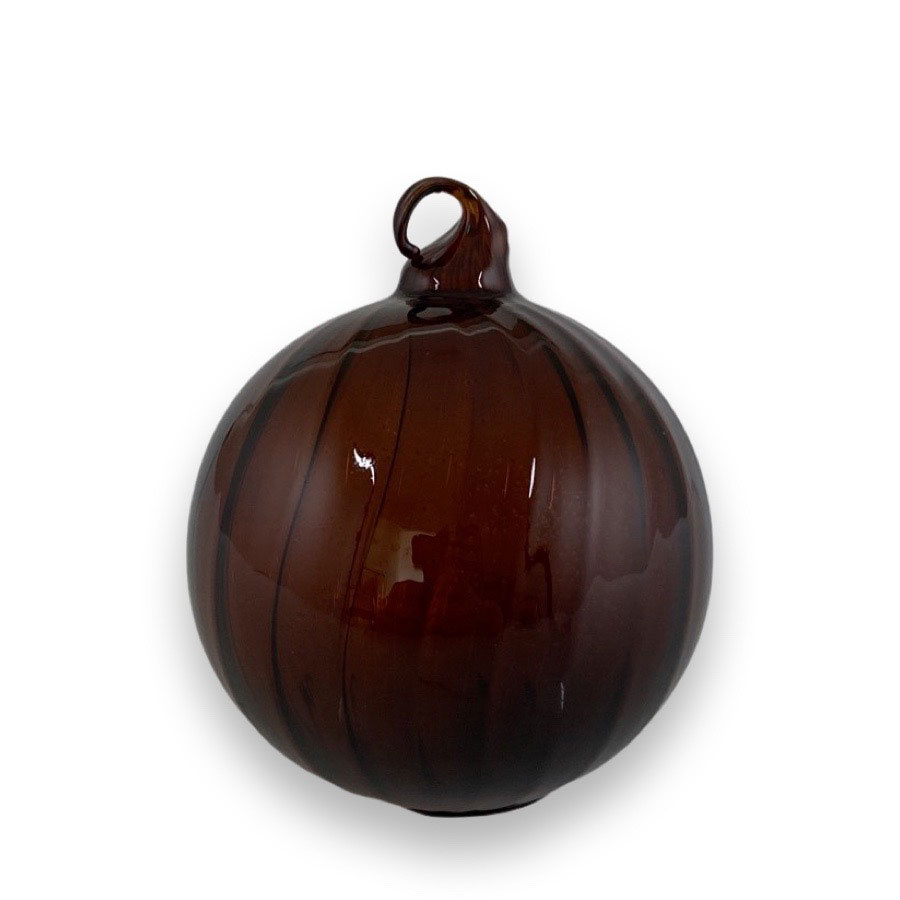 ORNAMENT SHEERE SWIRL BROWN SMALL