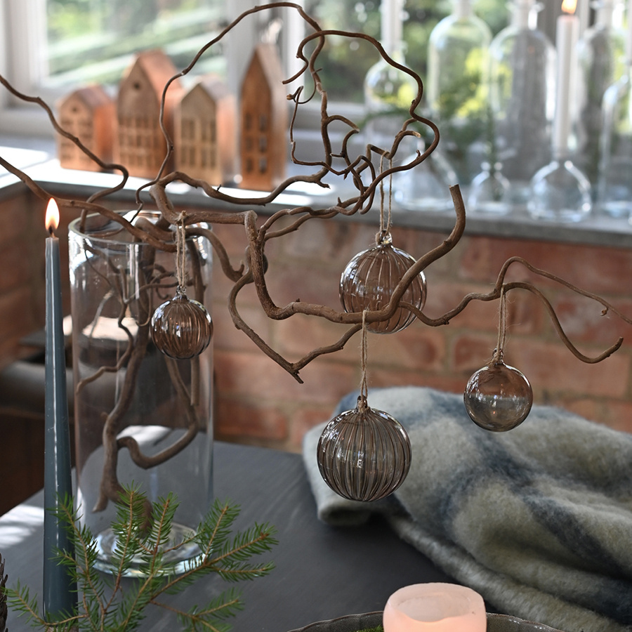 ORNAMENT SHEERE SWIRL SAND LARGE