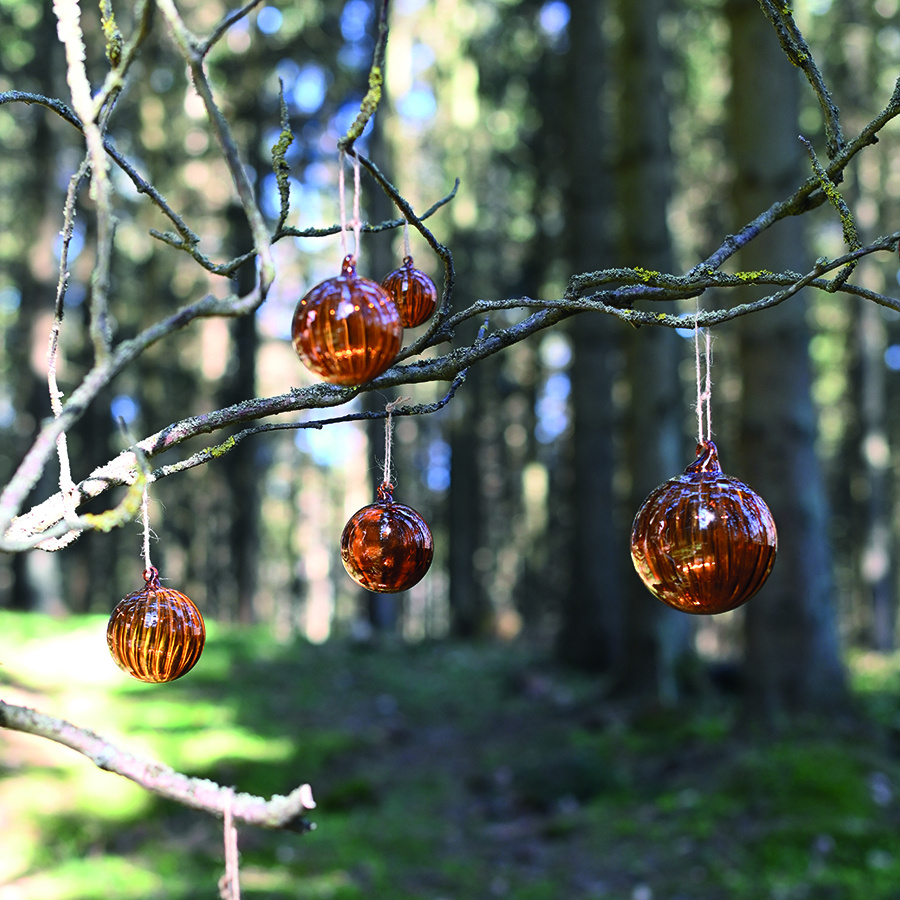 ORNAMENT SHEERE SWIRL OCRA LARGE