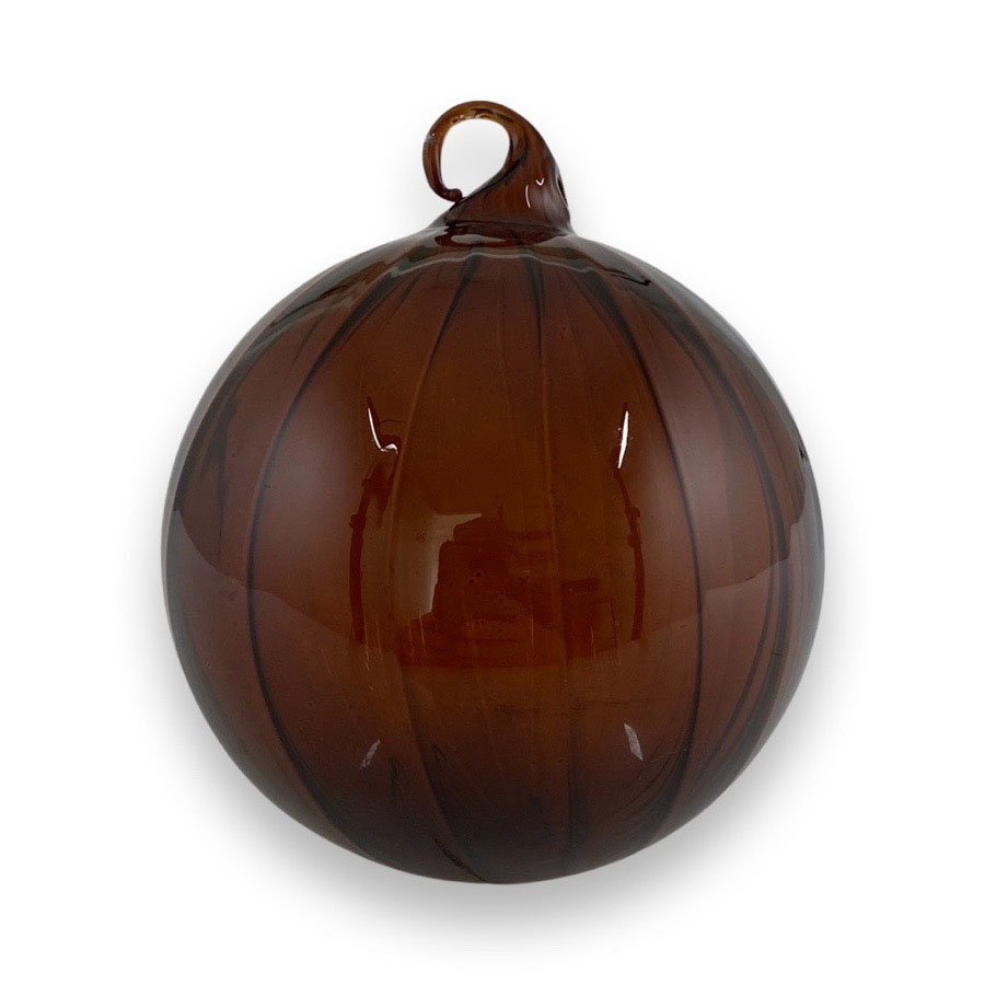 ORNAMENT SHEERE SWIRL BROWN LARGE