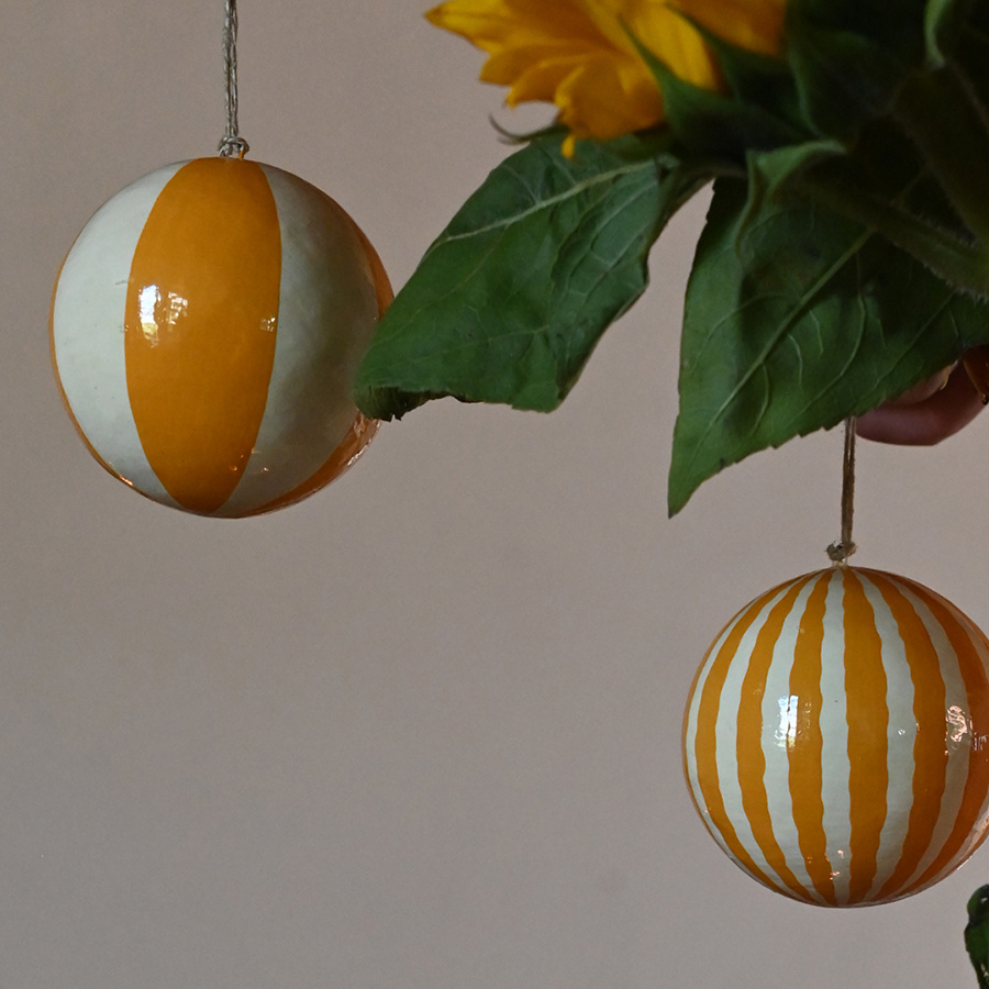 HANDPAINTED ORNAMENT BELL OCRA