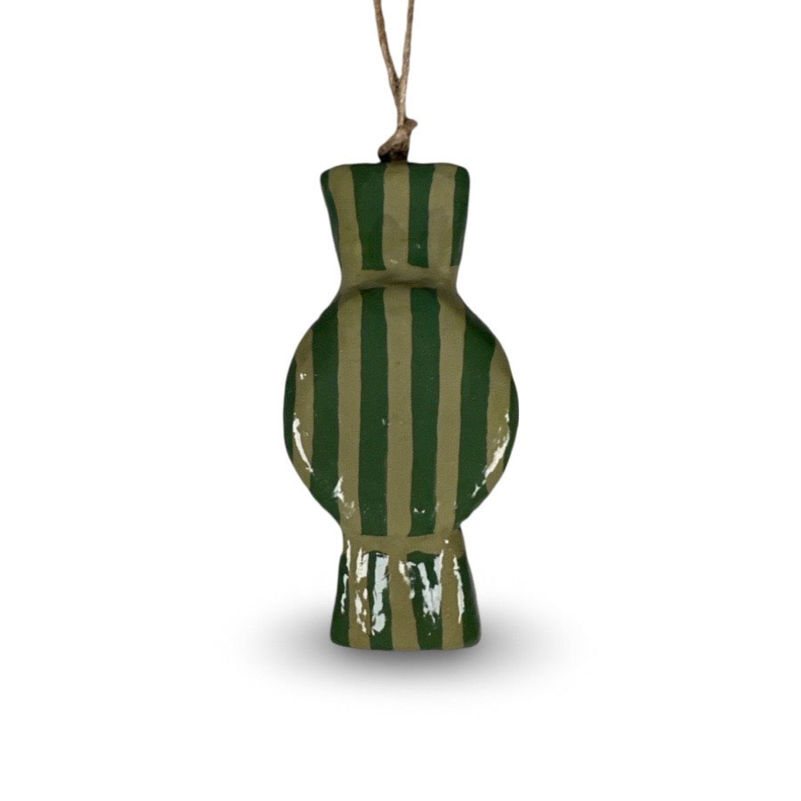 HANDPAINTED HANGING CANDY SAGE