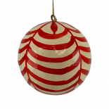 HANDPAINTED ORNAMENT BIRK RED HANDPAINTED ORNAMENT BIRK RED