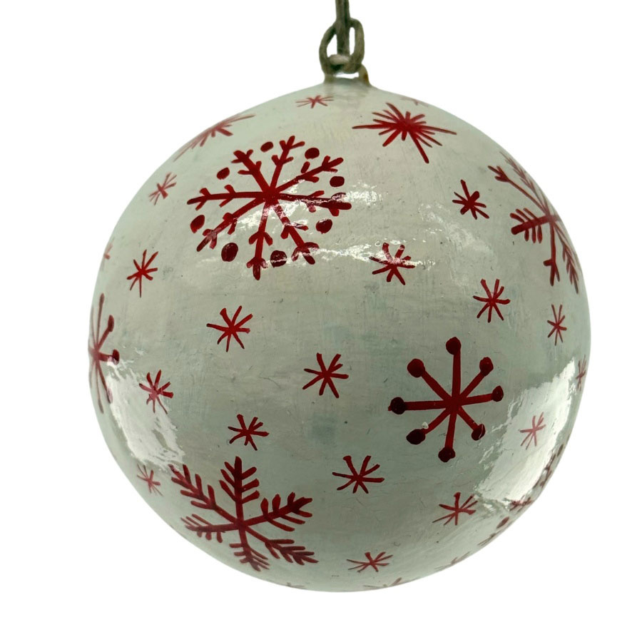 HANDPAINTED ORNAMENT SNOWFLAKE