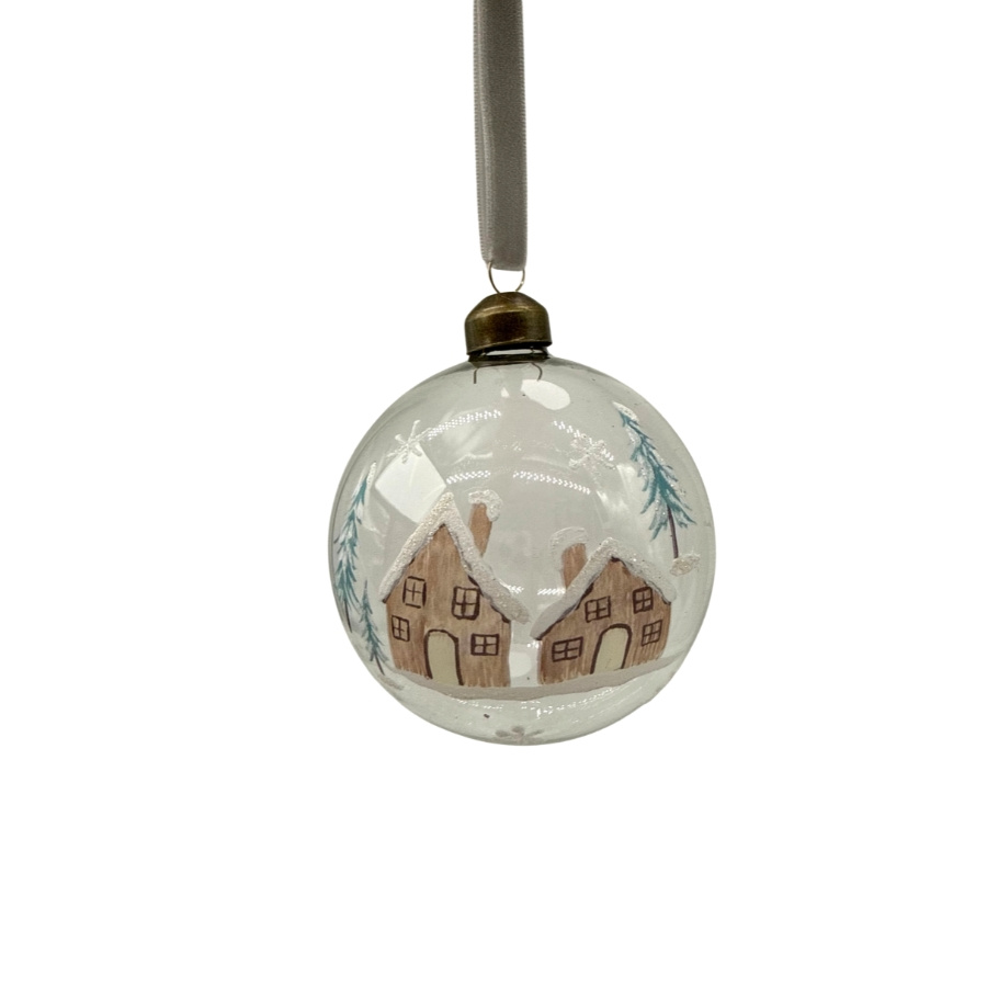 ORNAMENT CLEAR WINTER WONDERLAND-L
