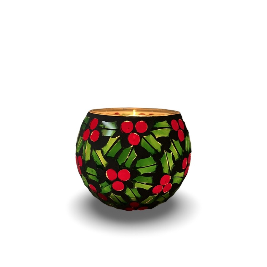 CANDLE HOLDER MOSAIK HOLLY S
