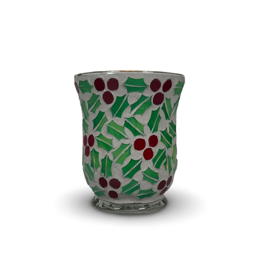 CANDLE HOLDER MOSAIK HOLLY M