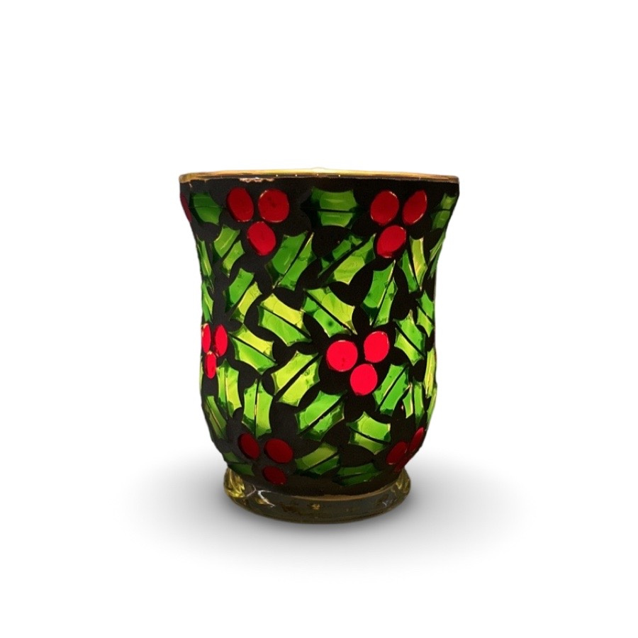 CANDLE HOLDER MOSAIK HOLLY M